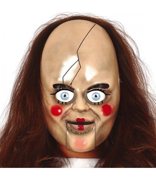 Máscara Annabelle para completar o seu fato Halloween e Carnaval