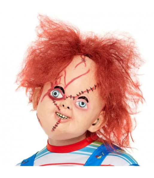 Máscara Chucky com cabelo para completar o seu disfarce assutador