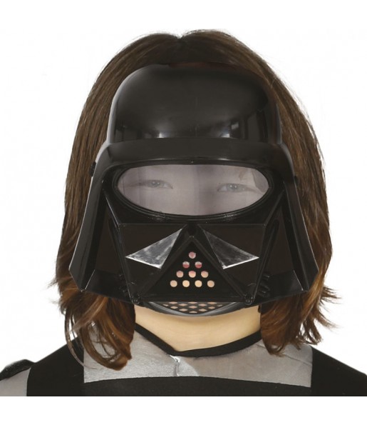 Máscara Darth Vader em pvc para criança para completar o seu disfarce