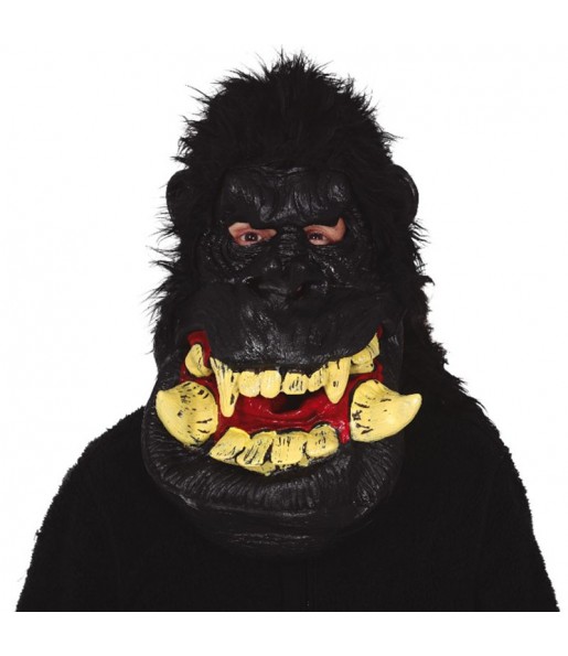 Máscara Gigante de Gorila com cabelo