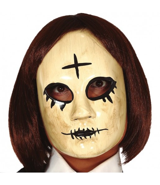 Máscara anarquia The Purge para completar o seu fato Halloween e Carnaval