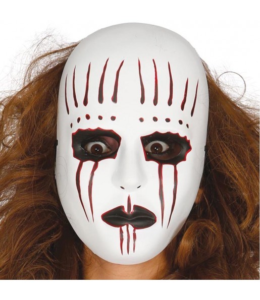 Máscara assassino Mime para completar o seu fato Halloween e Carnaval