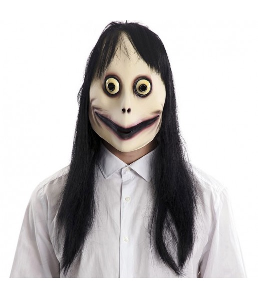 Máscara Momo para completar o seu fato Halloween e Carnaval