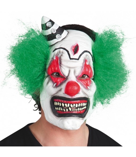 Máscara palhaço psicótico para completar o seu fato Halloween e Carnaval