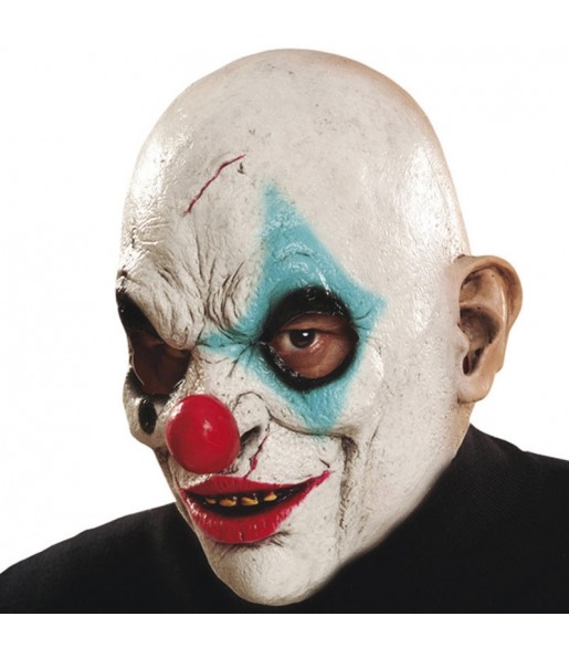Máscara palhaço zumbi para completar o seu fato Halloween e Carnaval