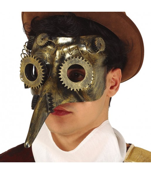 Máscara Steampunk Peste para completar o seu fato Halloween e Carnaval