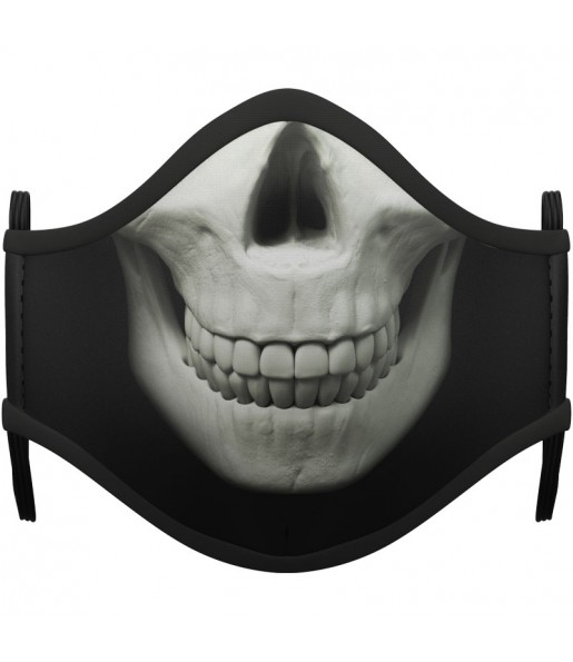 Máscara Esqueleto Zombie de proteção para adulto