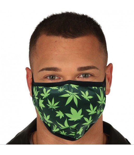 Máscara cannabis de proteção para adulto
