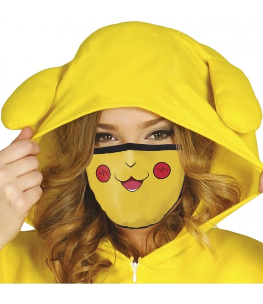 Máscara Pikachu de proteção para adulto