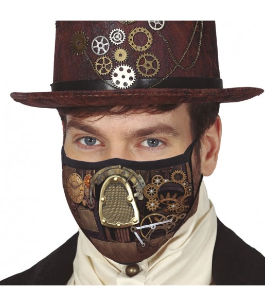 Máscara Steampunk de proteção para adulto
