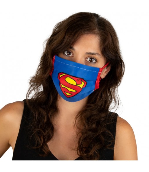 Máscara Superman de proteção para adulto