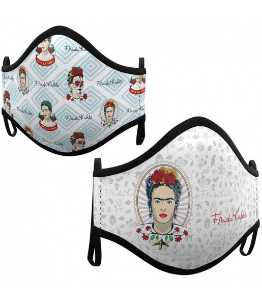 Máscara Frida Kahlo de proteção para crianças