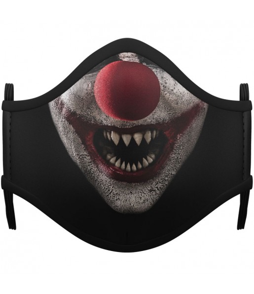 Máscara Palhaço Zombie de proteção para crianças