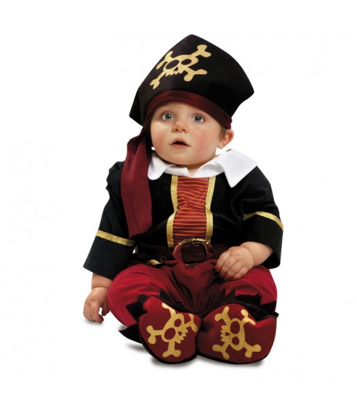 Disfarce Capitão Pirata bebé para deixar voar a sua imaginação