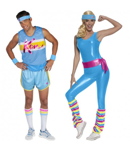 Fatos de casal Barbie e Ken desportistas