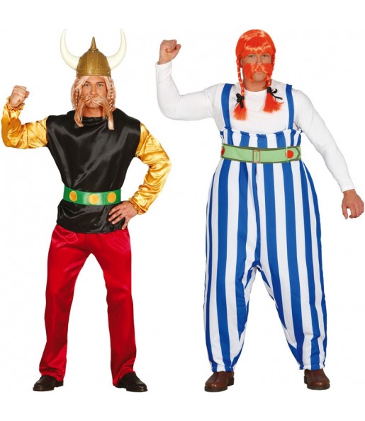 O casal Asterix e Obelix original e engraçado para se disfraçar com o seu parceiro