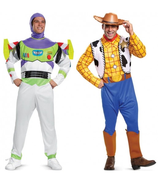 Fatos de casal Buzz Lightyear e Woody de Toy Story