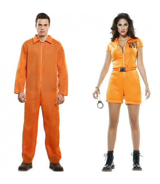 O casal Prisioneiros Guantánamo original e engraçado para se disfraçar com o seu parceiro