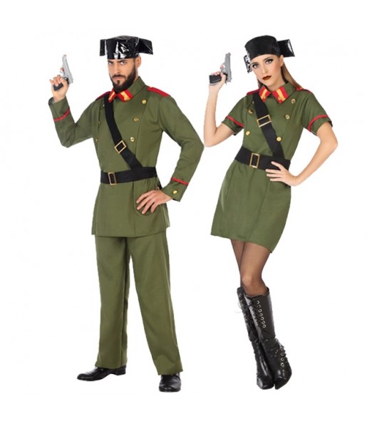 O casal Guardas civis original e engraçado para se disfraçar com o seu parceiro