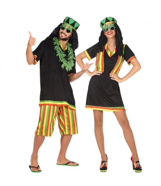 O casal Jamaicanos original e engraçado para se disfraçar com o seu parceiro