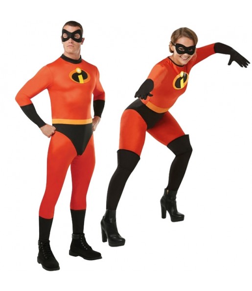 O casal The Incredibles: Os Super-Heróis original e engraçado para se disfraçar com o seu parceiro
