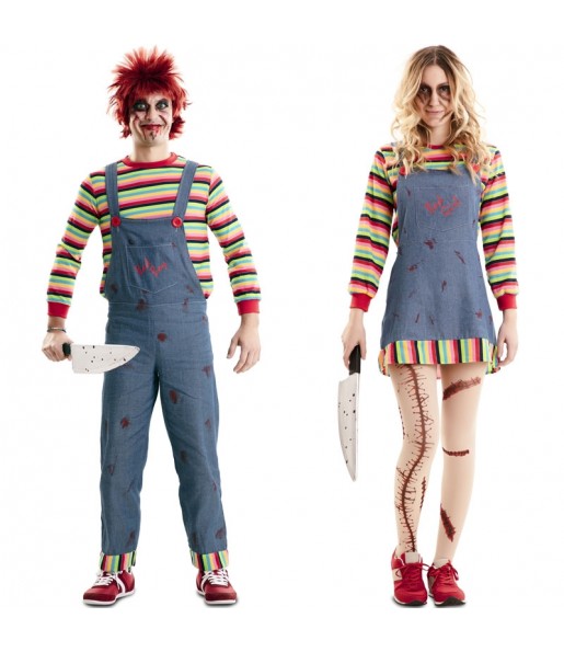 O casal Bonecos assassinos Chucky original e engraçado para se disfraçar com o seu parceiro