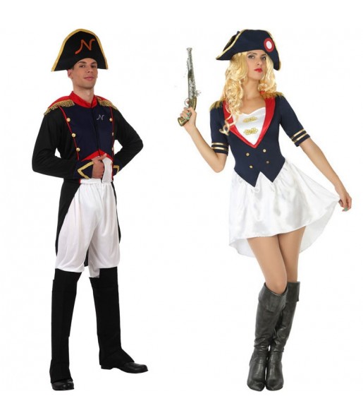 O casal Napoleão original e engraçado para se disfraçar com o seu parceiro