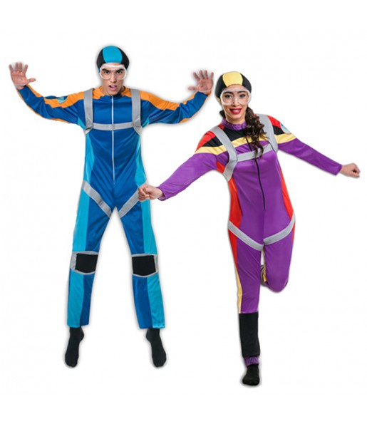 O casal Paraquedistas original e engraçado para se disfraçar com o seu parceiro