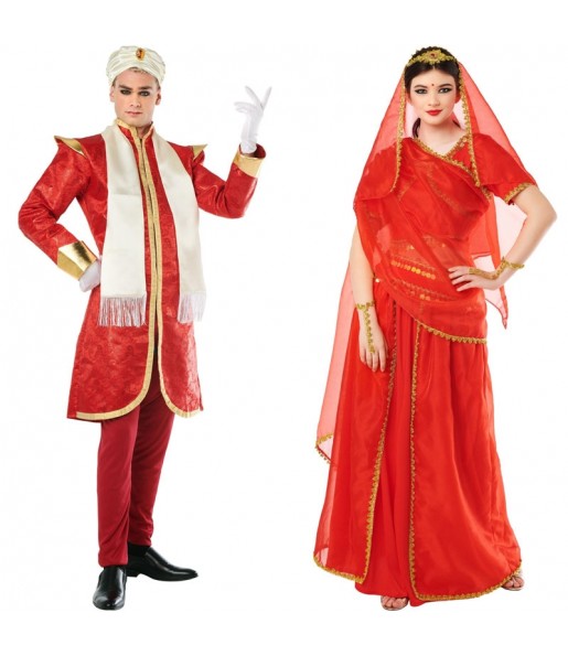 Fatos de casal Hindus de luxo