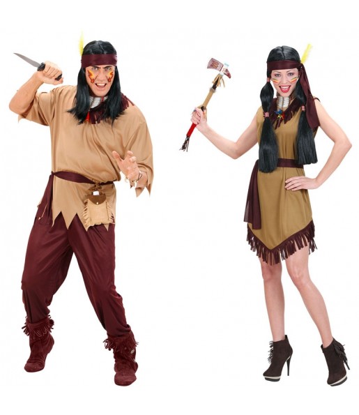 Fatos de casal Índios Dakota