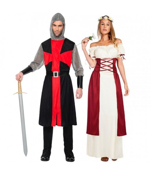 O casal Medievais original e engraçado para se disfraçar com o seu parceiro