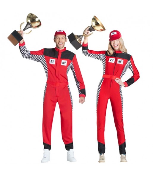 O casal Pilotos de corridas original e engraçado para se disfraçar com o seu parceiro