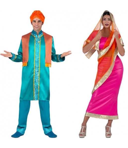 Fatos de casal Reis hindus de Bollywood