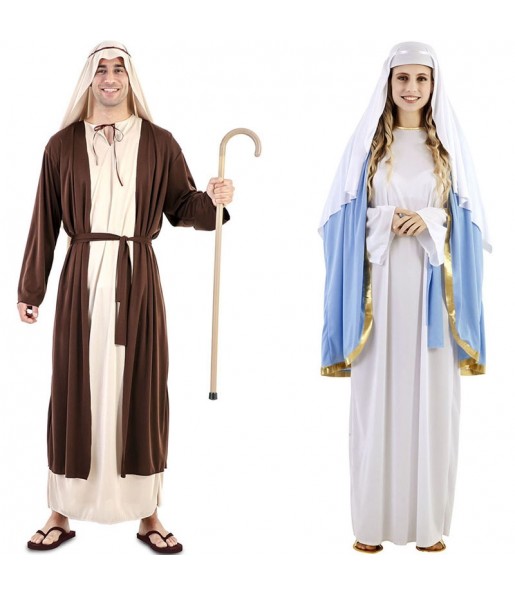 Fatos de casal São José e a Virgem Maria