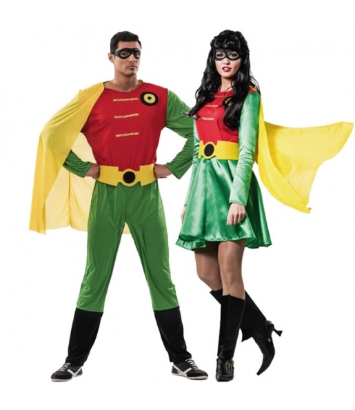 O casal Super Robin original e engraçado para se disfraçar com o seu parceiro