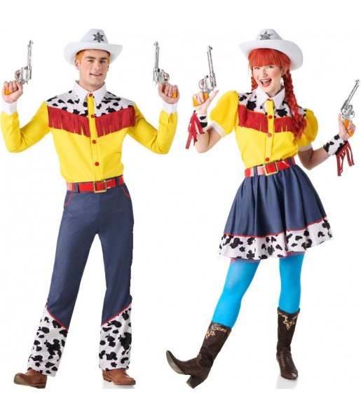 Fatos de casal Woody e Jessie do filme Toy Story
