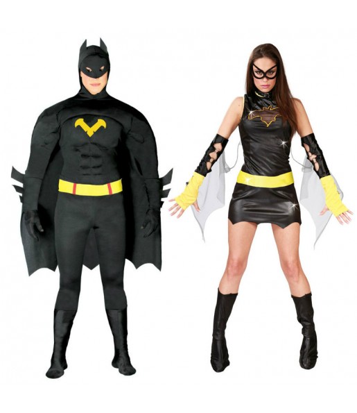 O casal Batman e Batgirl original e engraçado para se disfraçar com o seu parceiro