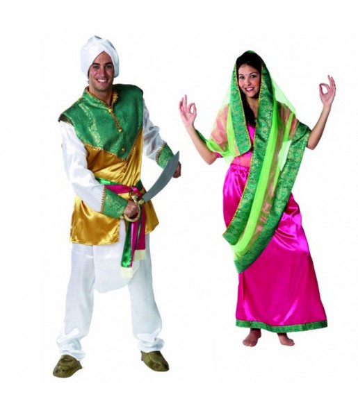 O casal Hindus original e engraçado para se disfraçar com o seu parceiro