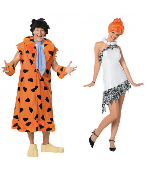 O casal Fred e Wilma Flintstone original e engraçado para se disfraçar com o seu parceiro