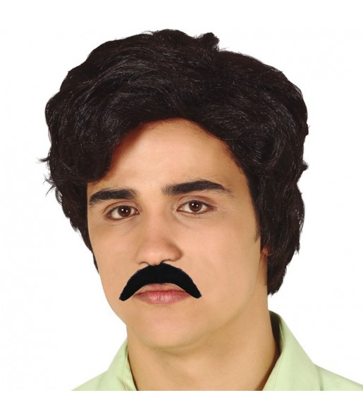 A Peruca Pablo Escobar com bigode mais engraçada para festas de fantasia