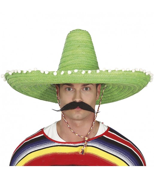 Chapéu verde mexicano para completar o seu disfarce