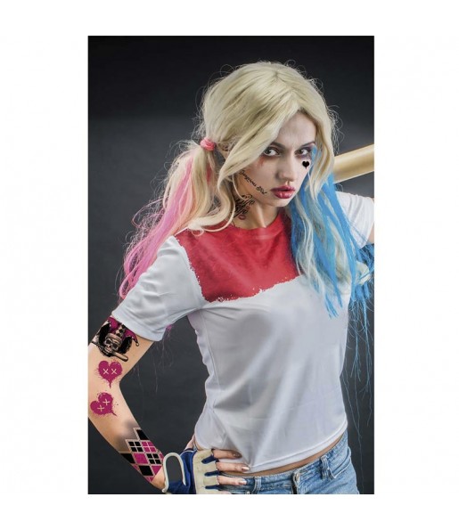 Harley Quinn Tattoo para completar o seu disfarce assutador