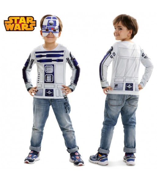 Disfarce Camisola R2-D2 menino para deixar voar a sua imaginação