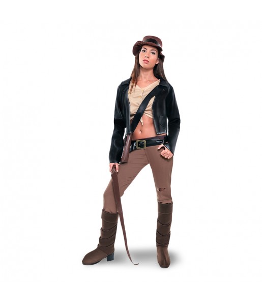 Disfarce original Arqueóloga Indiana Jones mulher ao melhor preço