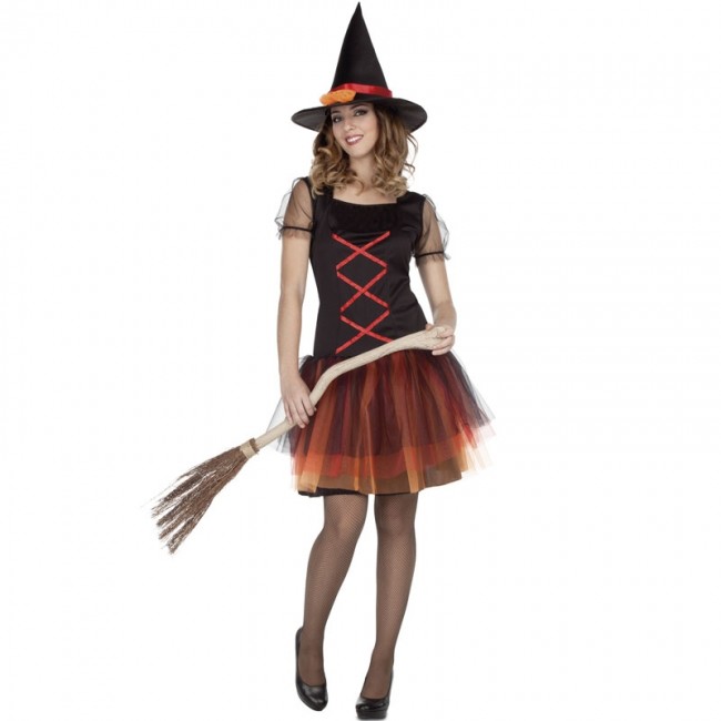 Fato Bruxa halloween mulher para Halloween e noites de terror