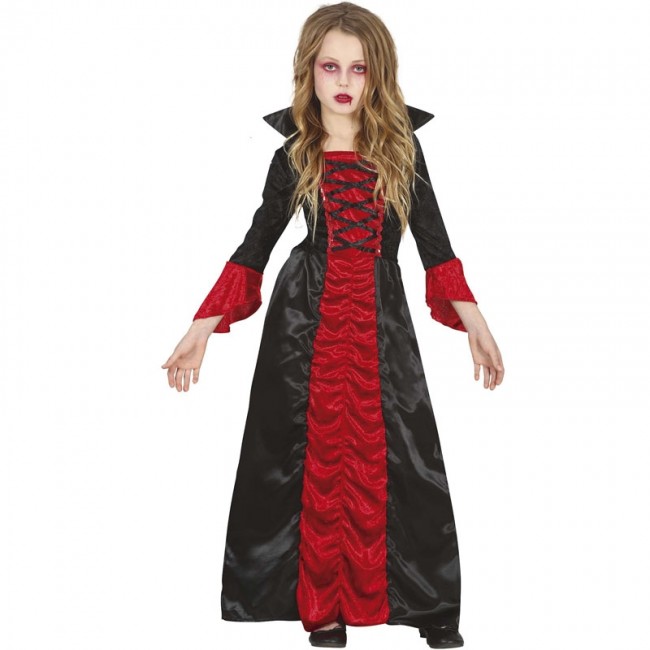 Fantasia VampirA Menina Drácula Infantil Halloween