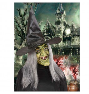 Máscara Bruxa de Espuma para completar o seu fato Halloween e Carnaval
