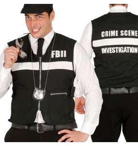 Disfarce Colete polícia FBI adulto divertidíssimo para qualquer ocasião