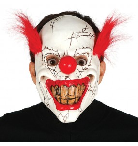 Máscara palhaço assassino para completar o seu fato Halloween e Carnaval
