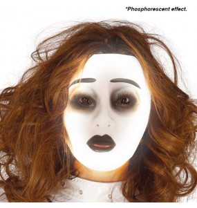 Máscara Fluorescente DarkWoman para completar o seu fato Halloween e Carnaval